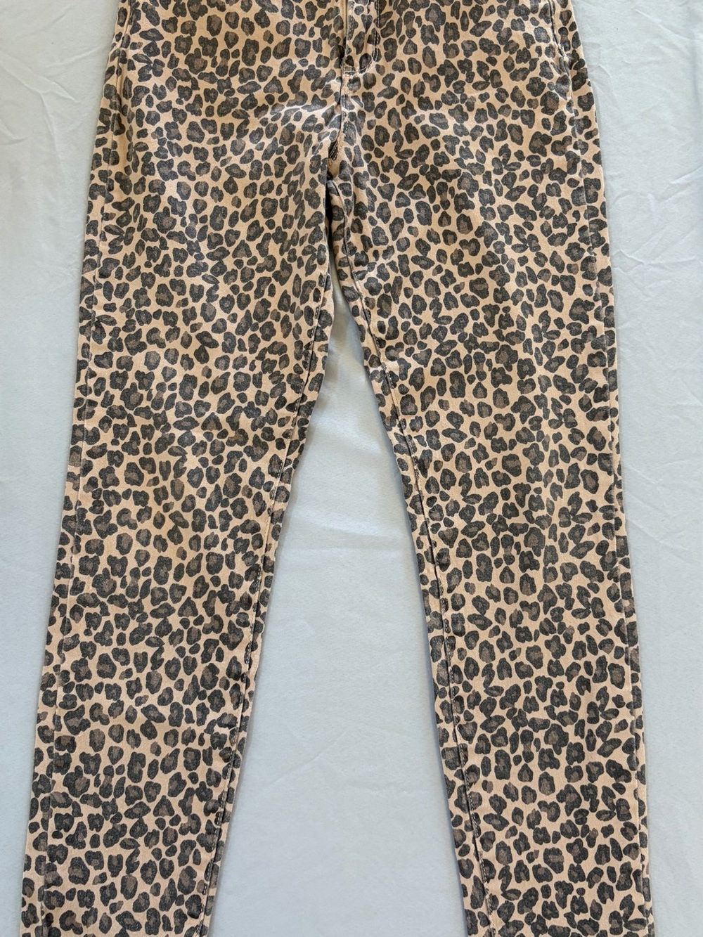 YMI Leopard Print Skinny Jeans in Tan and Black